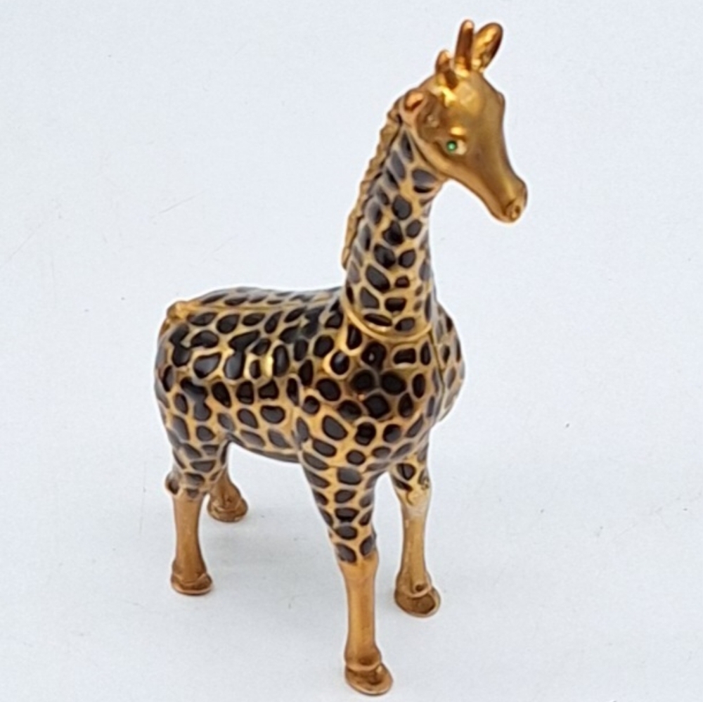 Enameled Giraffe‎ Trinket Box